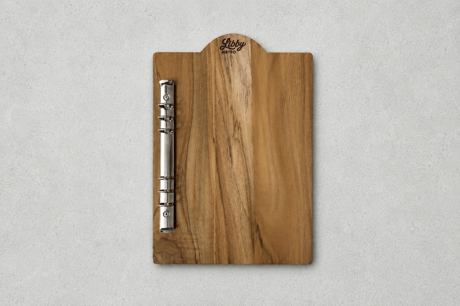 Grid wooden menu board
