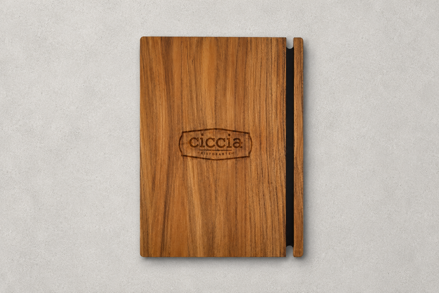 Grid wooden menu board