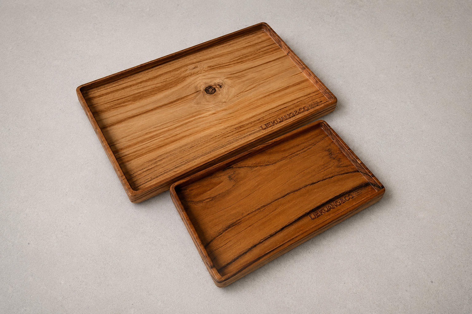 Classic wooden serving platter
