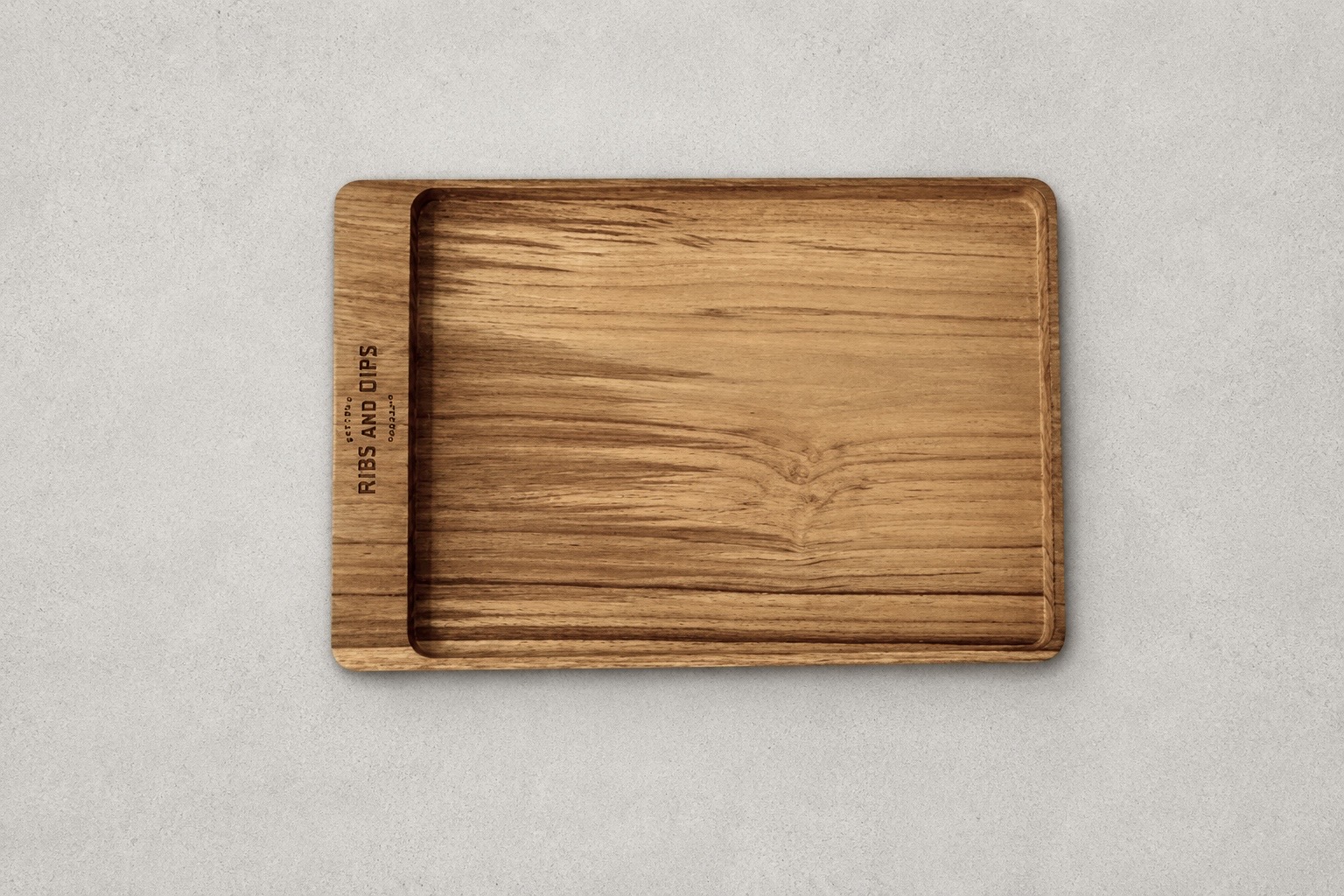 Signature wooden serving platter