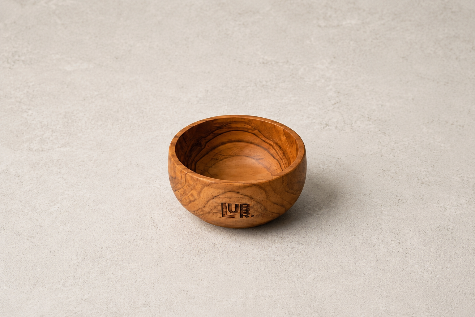 Wooden serving bowl