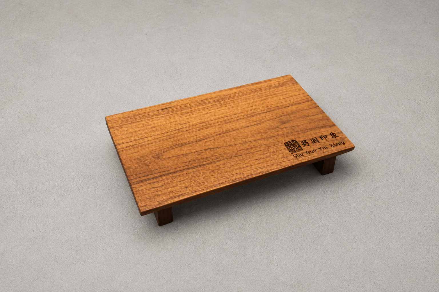 Classic wooden sushi serving board