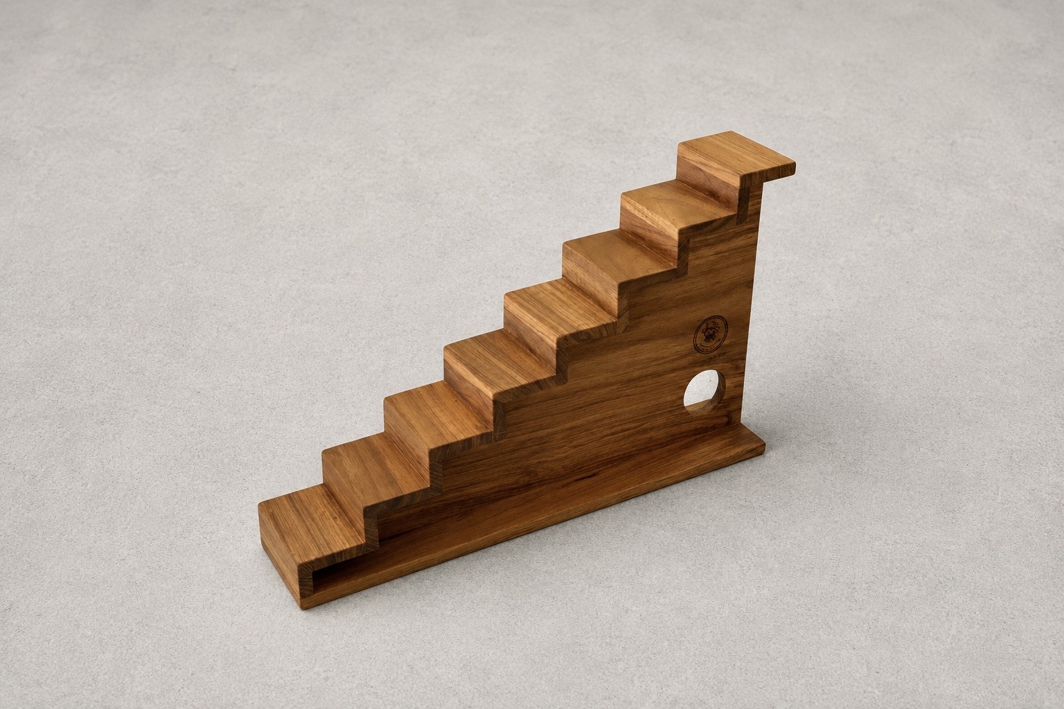 Tiered wooden sushi serving board