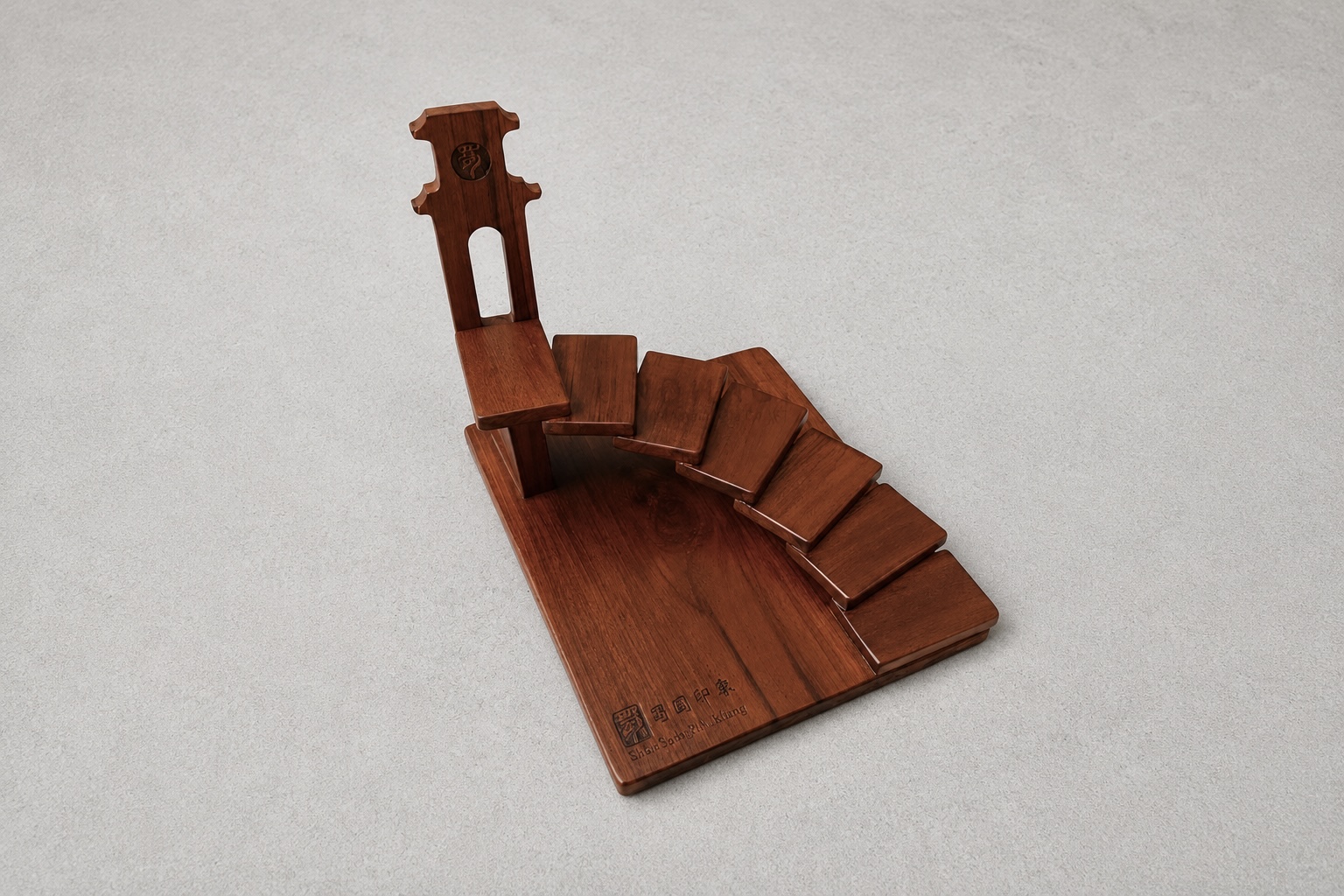 Wooden meatball serving stand