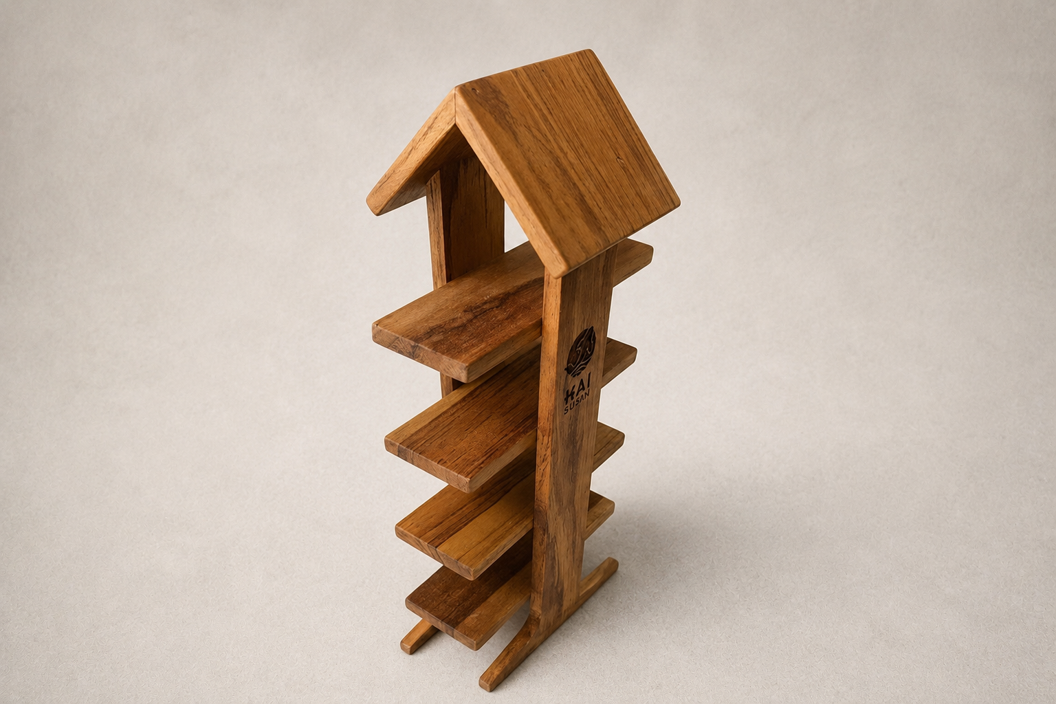 Wooden sushi house display