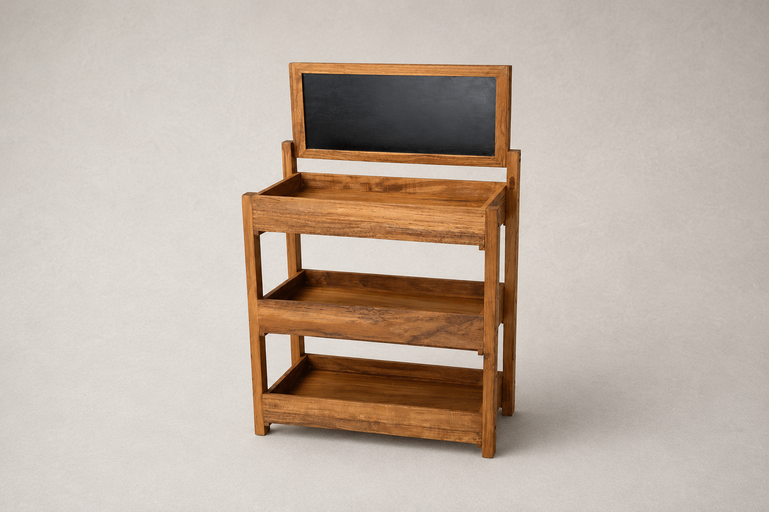 Wooden buffet display rack