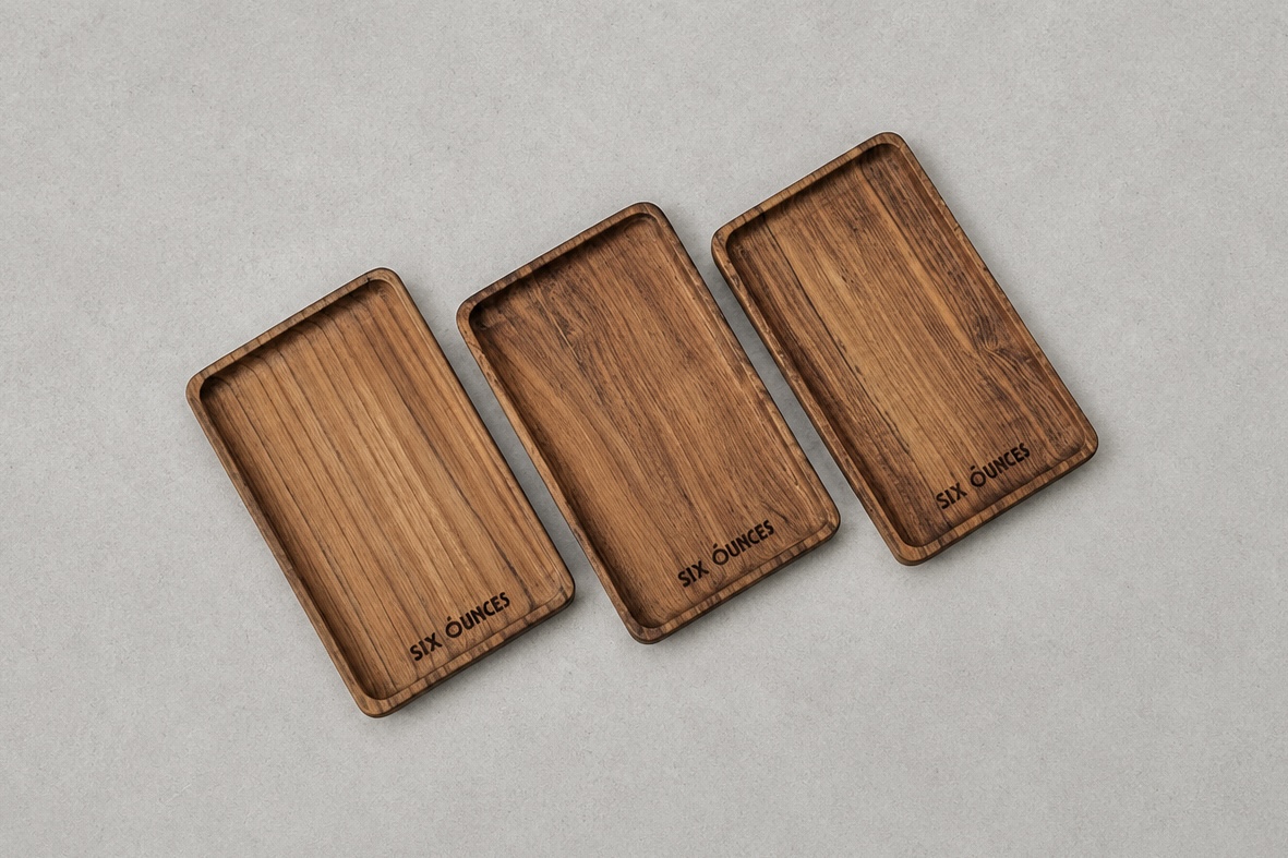 Wooden bill presenter tray
