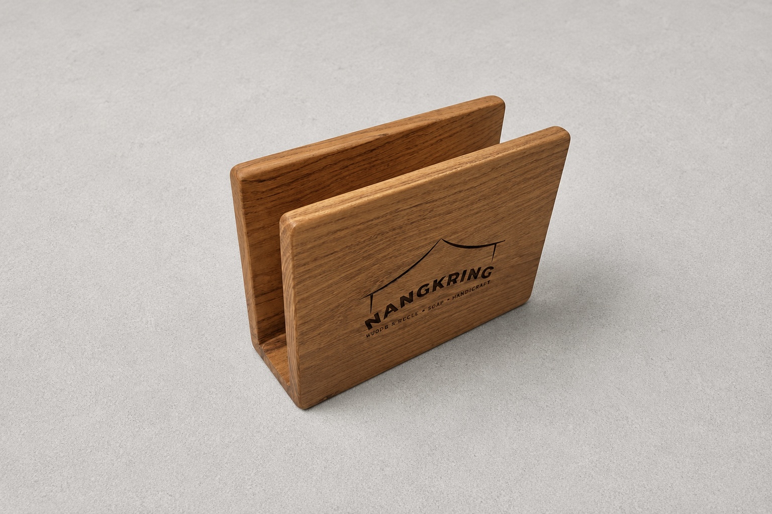 Wooden tissue holder
