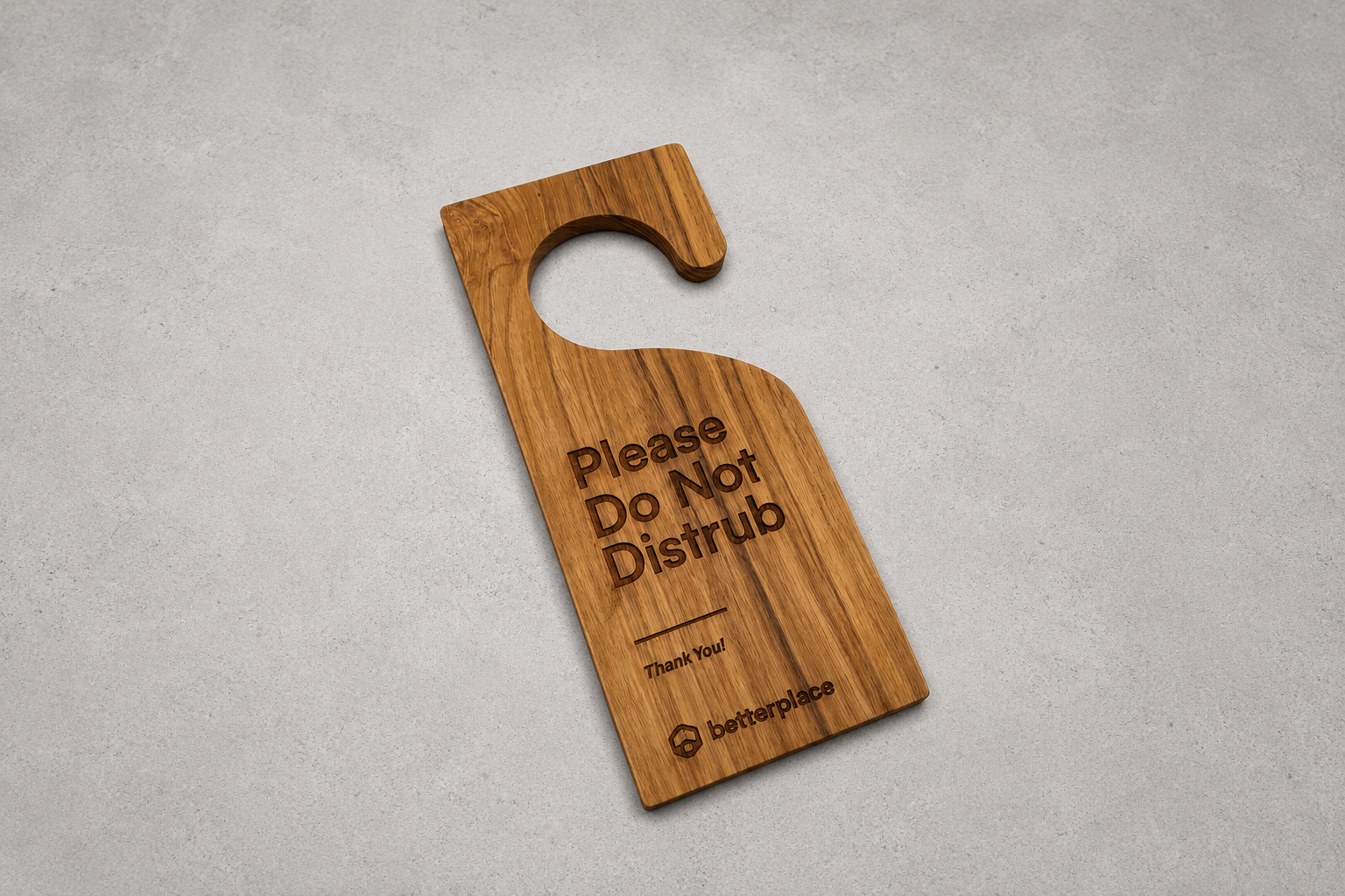 Wooden door hanger