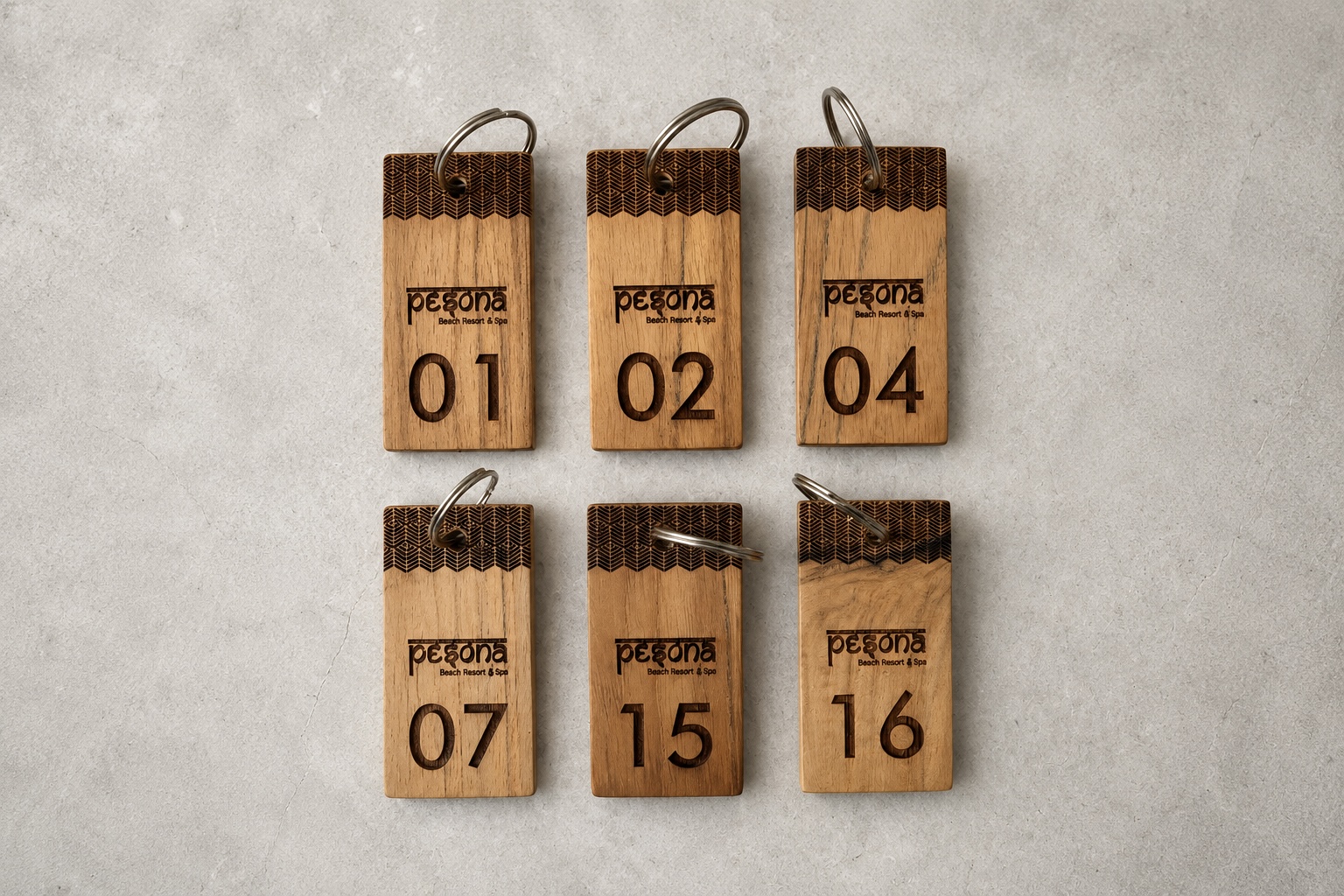 Wooden keychain