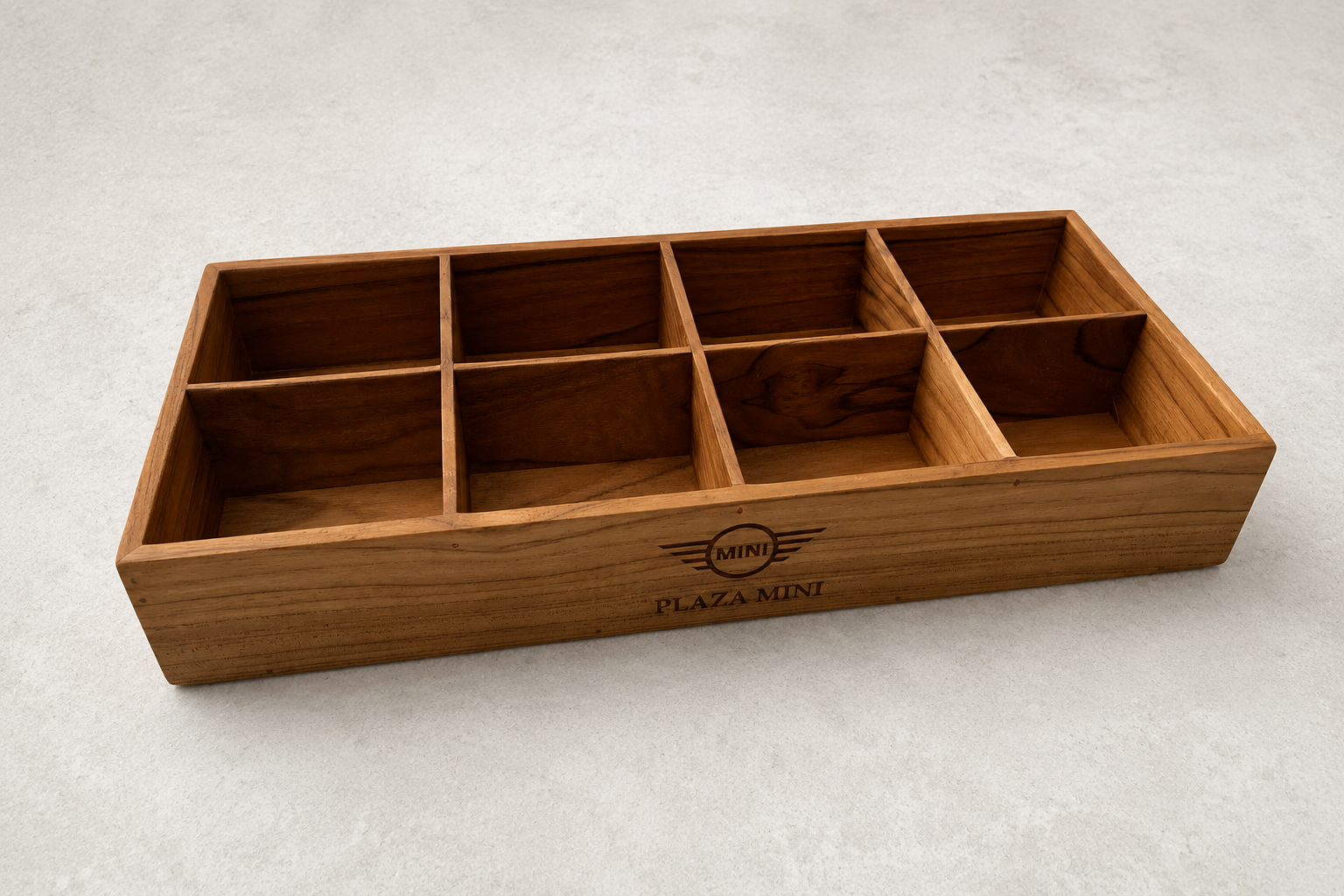 Compartment custom wooden box