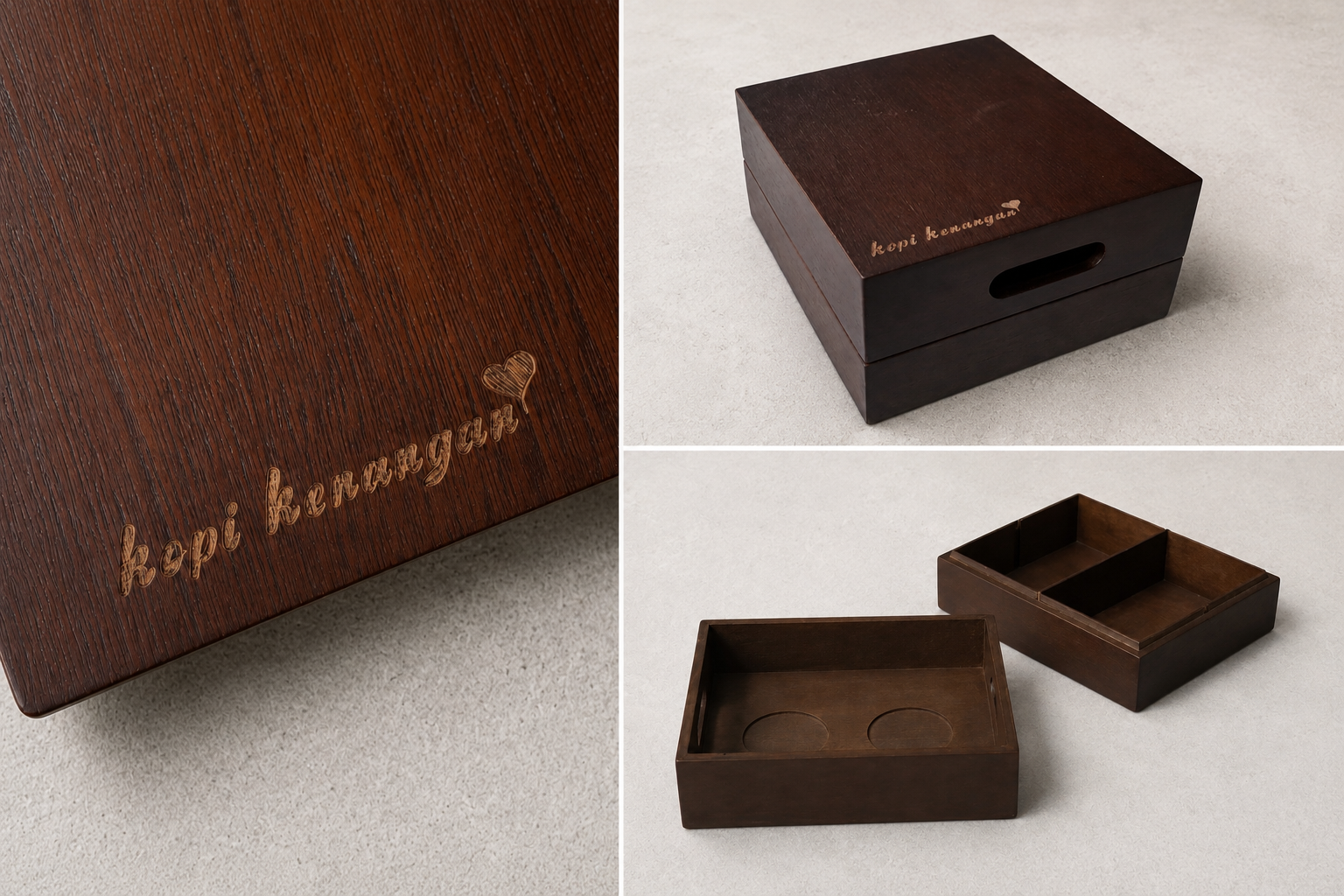 Custom wooden hamper