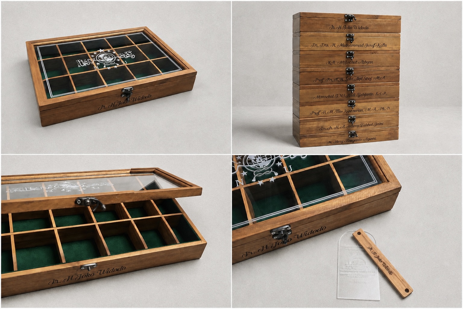 Custom wooden hamper